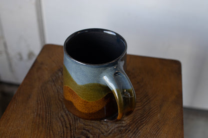 Yoshinan Sagawa / Mug L Blue / Mokumoku pattern