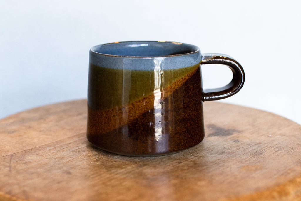 Yoshinan Sagawa / Hanging Mug S Blue / Diagonal pattern