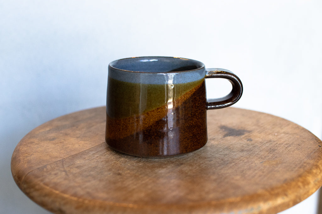 Yoshinan Sagawa / Hanging Mug S Blue / Diagonal pattern