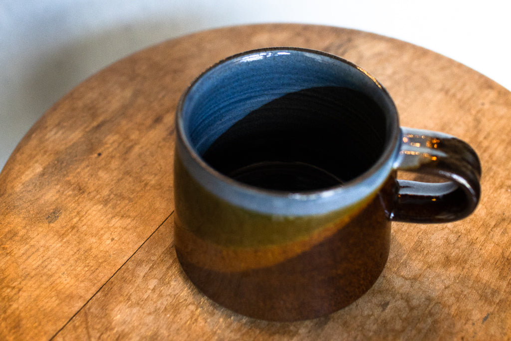 Yoshinan Sagawa / Hanging Mug S Blue / Diagonal pattern