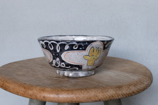 宮﨑泰裕 / 上絵飯碗 グーチョキパー ご飯茶碗