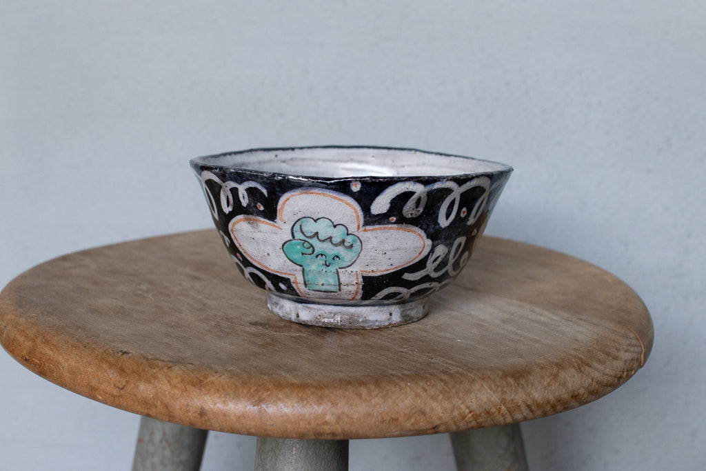 宮﨑泰裕 / 上絵飯碗 グーチョキパー ご飯茶碗