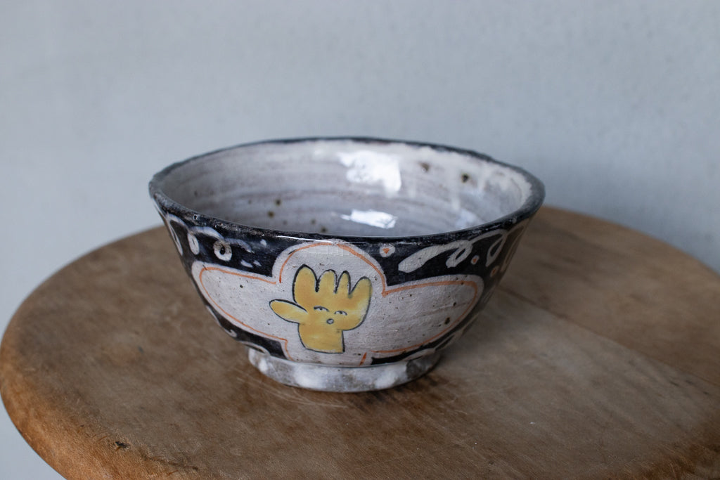 宮﨑泰裕 / 上絵飯碗 グーチョキパー ご飯茶碗