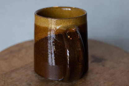 Yoshinan Sagawa / Mug L Orange / Diagonal pattern