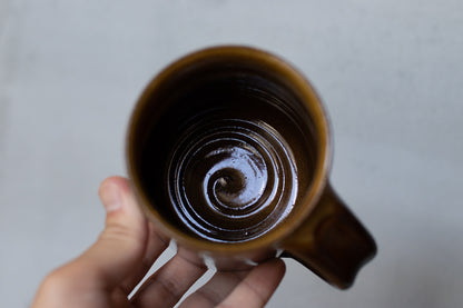 Yoshinan Sagawa / Mug L Orange / Diagonal pattern