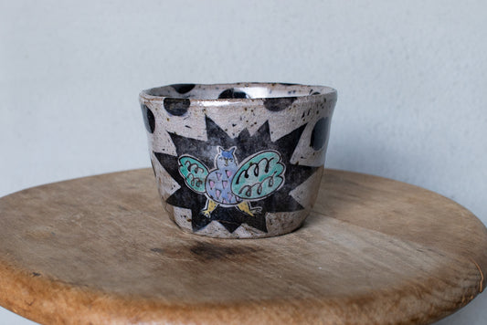 宮﨑泰裕 / 上絵そば猪口 フリーカップ 小鉢 水玉 B