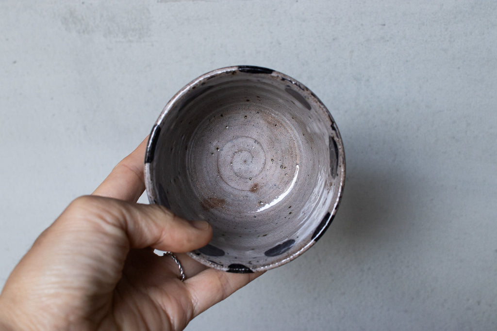 宮﨑泰裕 / 上絵そば猪口 フリーカップ 小鉢 水玉 B