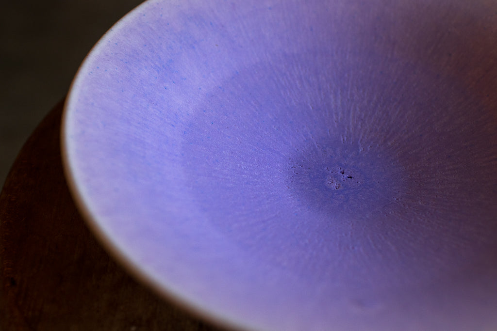 Takumi Baba / Shallow bowl 20cm Purple