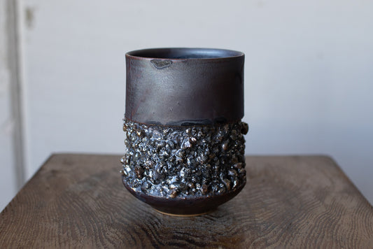 Rintaro Nonaka / Stone cup (black, thick type)