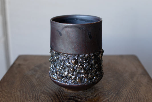 Rintaro Nonaka / Stone cup (black, thick type)