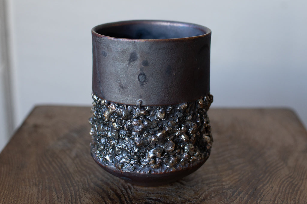 Rintaro Nonaka / Stone cup (black, thick type)