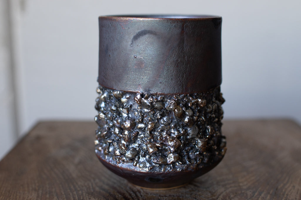 Rintaro Nonaka / Stone cup (black, thick type)