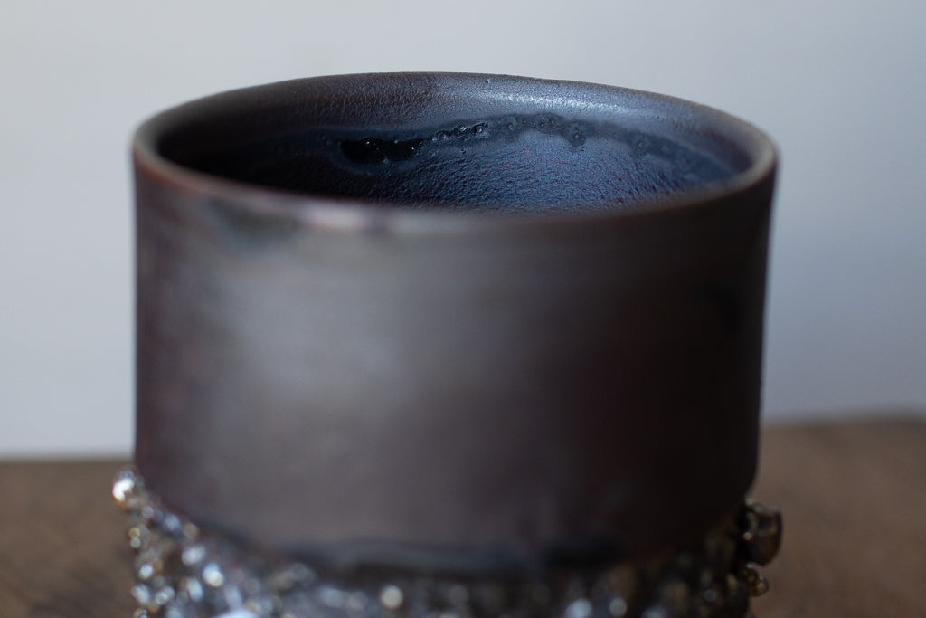 Rintaro Nonaka / Stone cup (black, thick type)