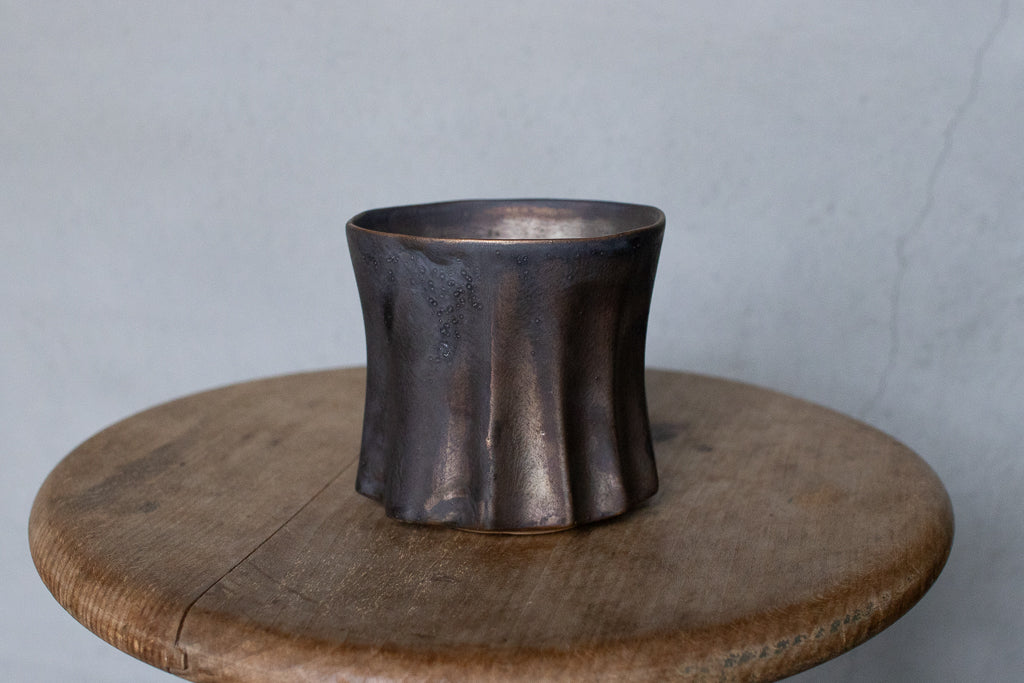 Rintaro Nonaka / Stone cup (black, thin type)