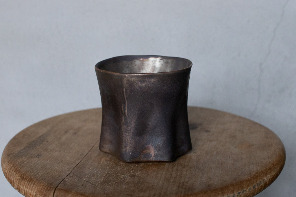 Rintaro Nonaka / Stone cup (black, thin type)