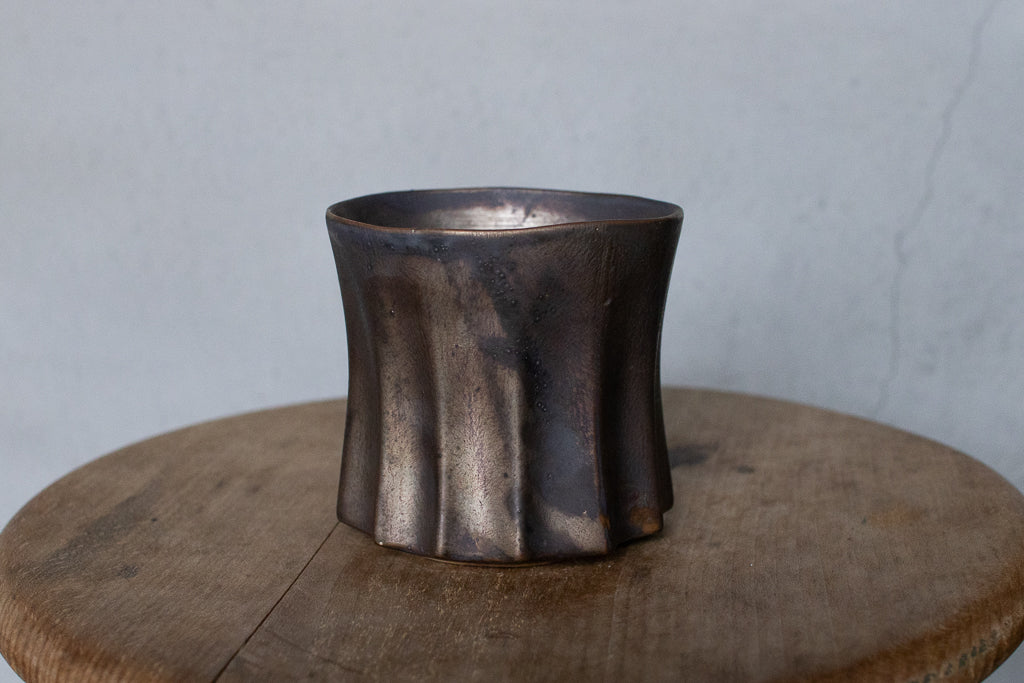 Rintaro Nonaka / Stone cup (black, thin type)