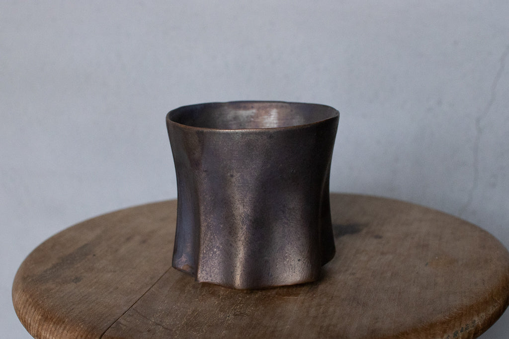 Rintaro Nonaka / Stone cup (black, thin type)