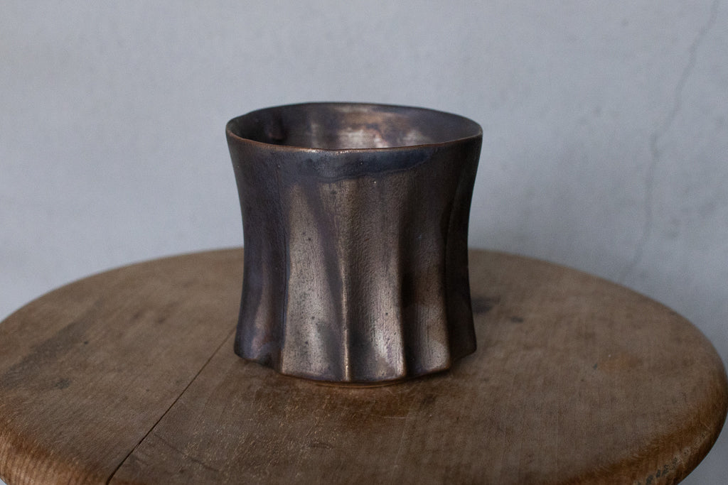 Rintaro Nonaka / Stone cup (black, thin type)