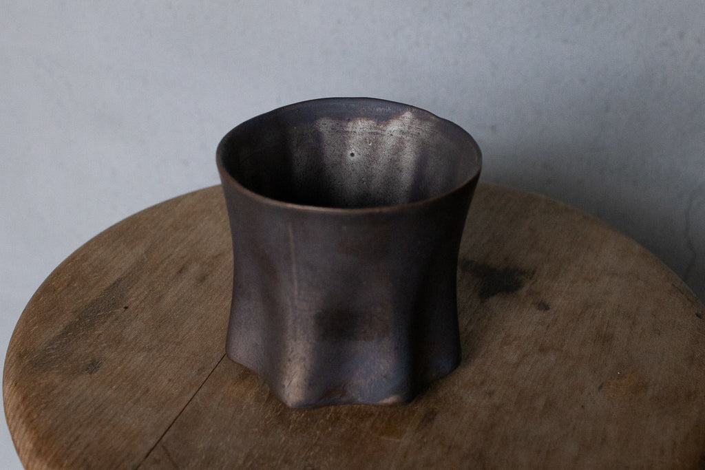 Rintaro Nonaka / Stone cup (black, thin type)