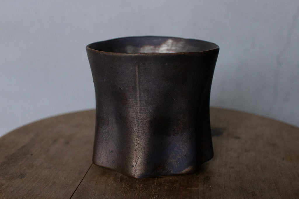 Rintaro Nonaka / Stone cup (black, thin type)