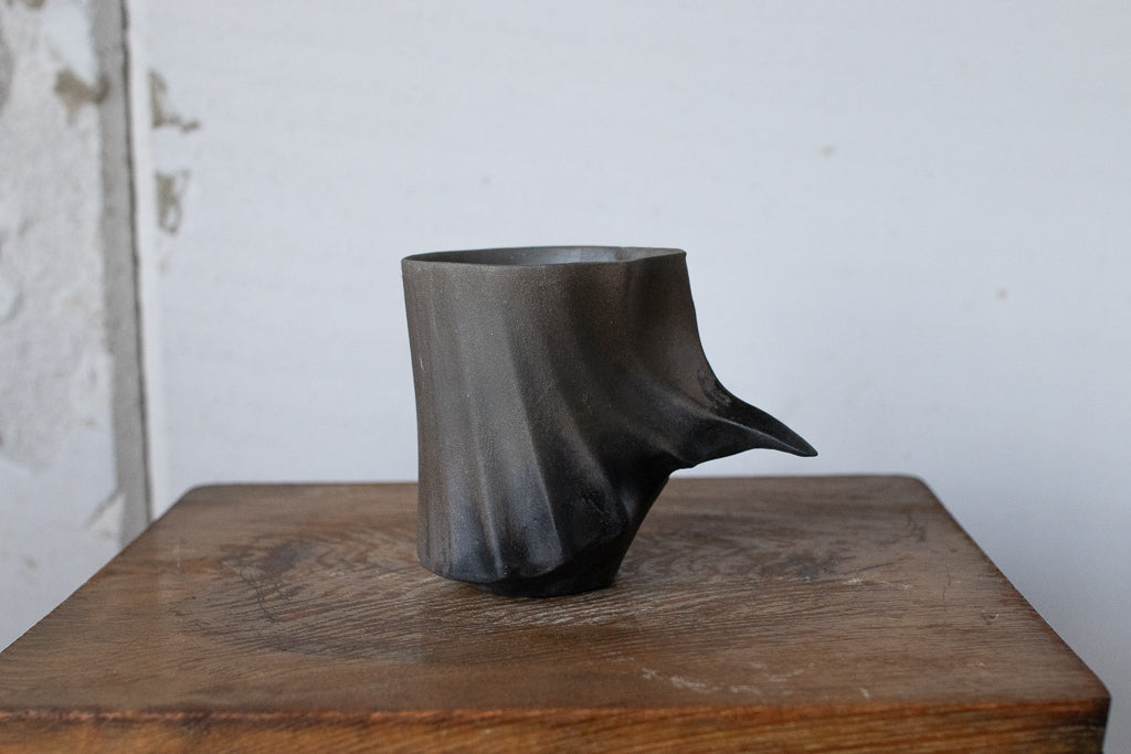 Rintaro Nonaka / Stone cup (black, thin type)