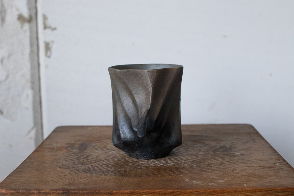 Rintaro Nonaka / Stone cup (black, thin type)