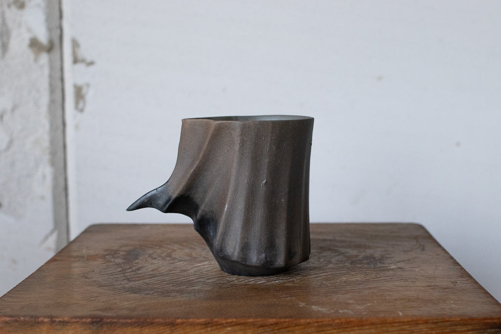 Rintaro Nonaka / Stone cup (black, thin type)