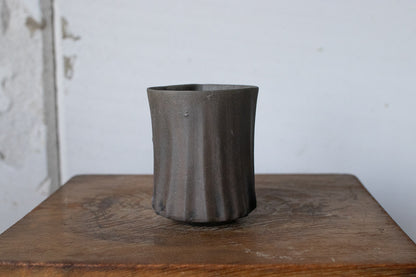 Rintaro Nonaka / Stone cup (black, thin type)