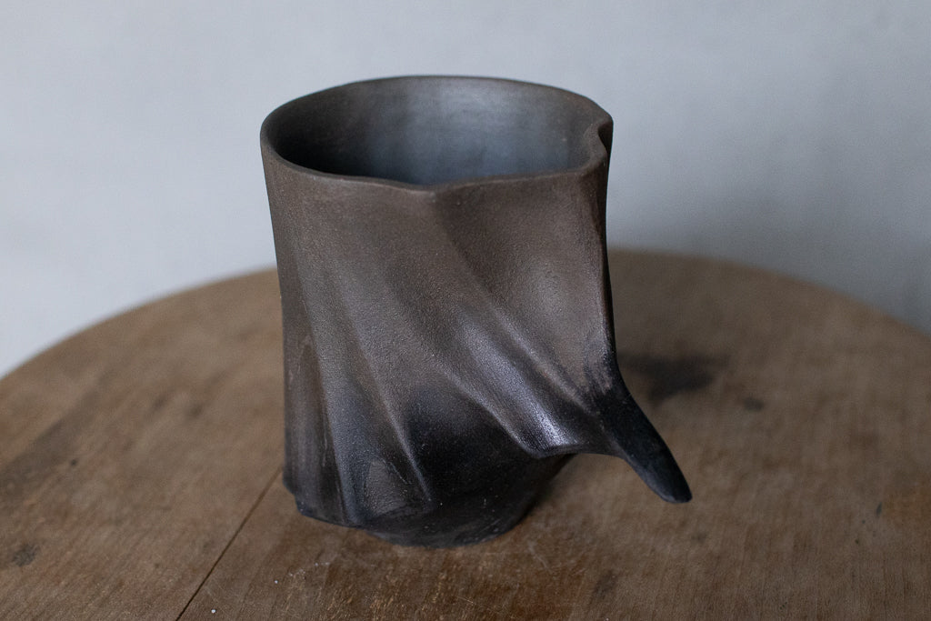 Rintaro Nonaka / Stone cup (black, thin type)