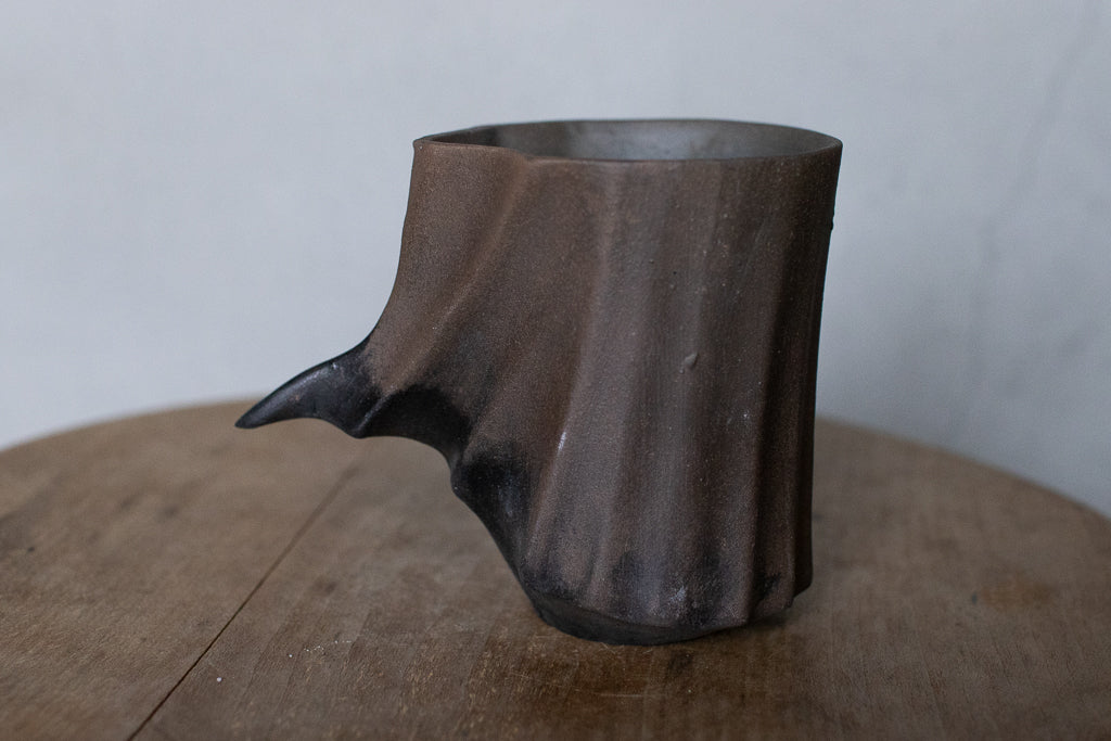 Rintaro Nonaka / Stone cup (black, thin type)