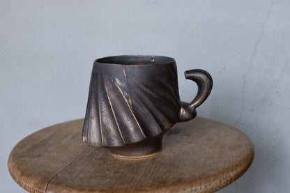 Rintaro Nonaka / Stone cup (black, thin type)