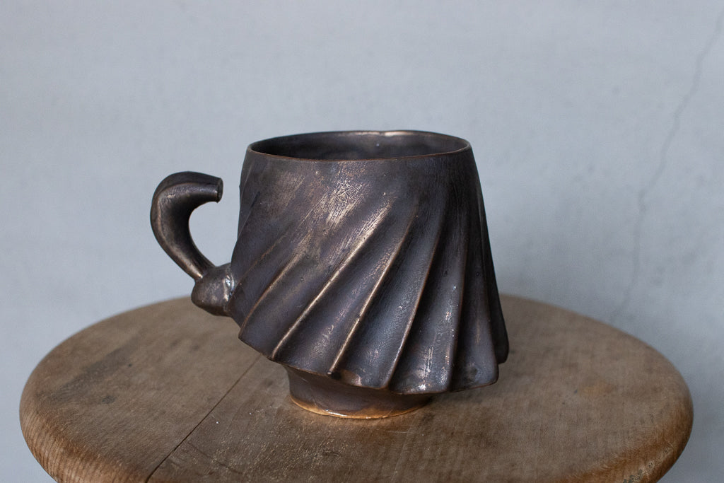 Rintaro Nonaka / Stone cup (black, thin type)