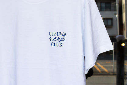 【送料込み】futou original "UTSUWA NERD CLUB" S/S Tシャツ 白 スタンダード・セミワイドシルエット