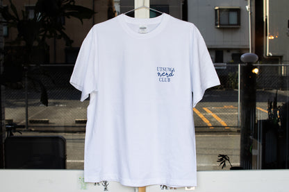 【送料込み】futou original "UTSUWA NERD CLUB" S/S Tシャツ 白 スタンダード・セミワイドシルエット