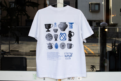 【送料込み】futou original "UTSUWA NERD CLUB" S/S Tシャツ 白 スタンダード・セミワイドシルエット