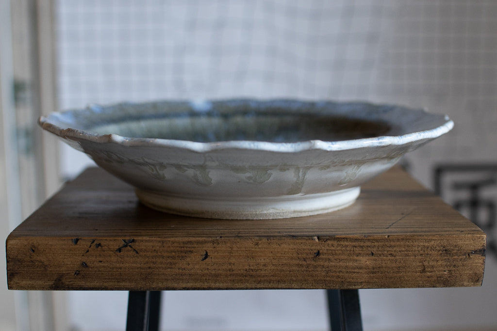 Toru Murasawa / Ryohana Plate 21cm Blue ash glaze