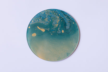 Ko Takemori / Ripple Lacquerware Suminagashi Acrylic Coaster