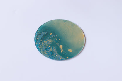 Ko Takemori / Ripple Lacquerware Suminagashi Acrylic Coaster