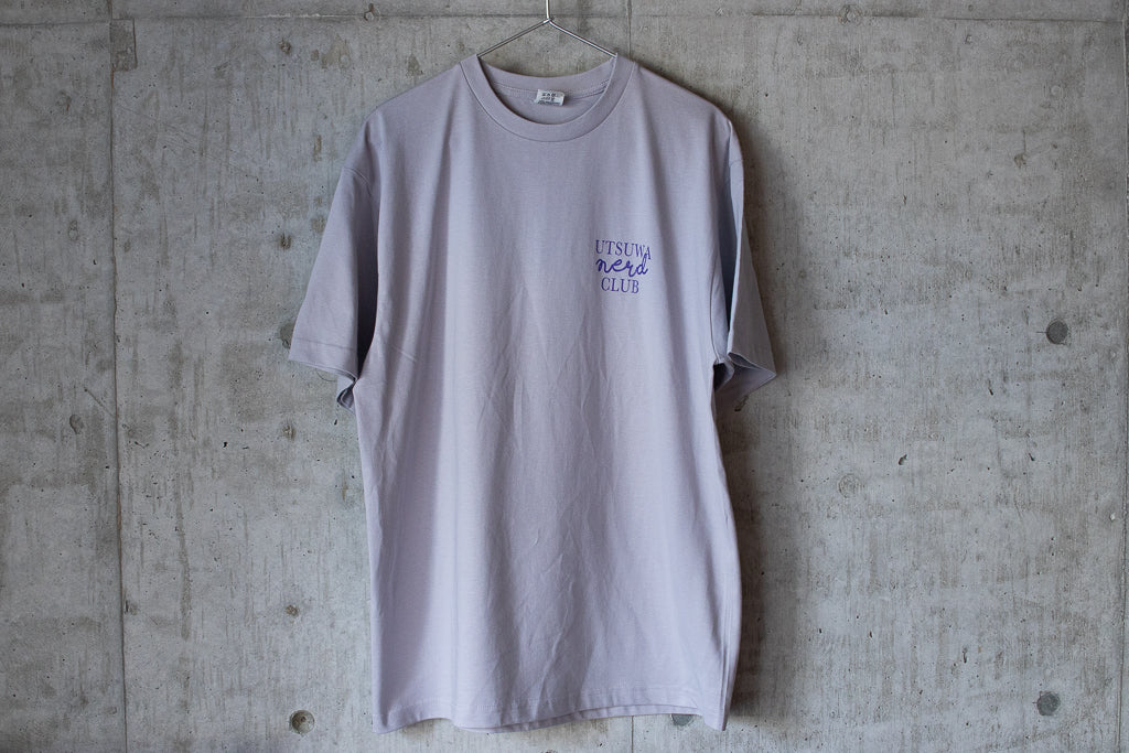 【送料込み】futou original "UTSUWA NERD CLUB" S/S Tシャツ フロストパープル スタンダード・セミワイドシルエット