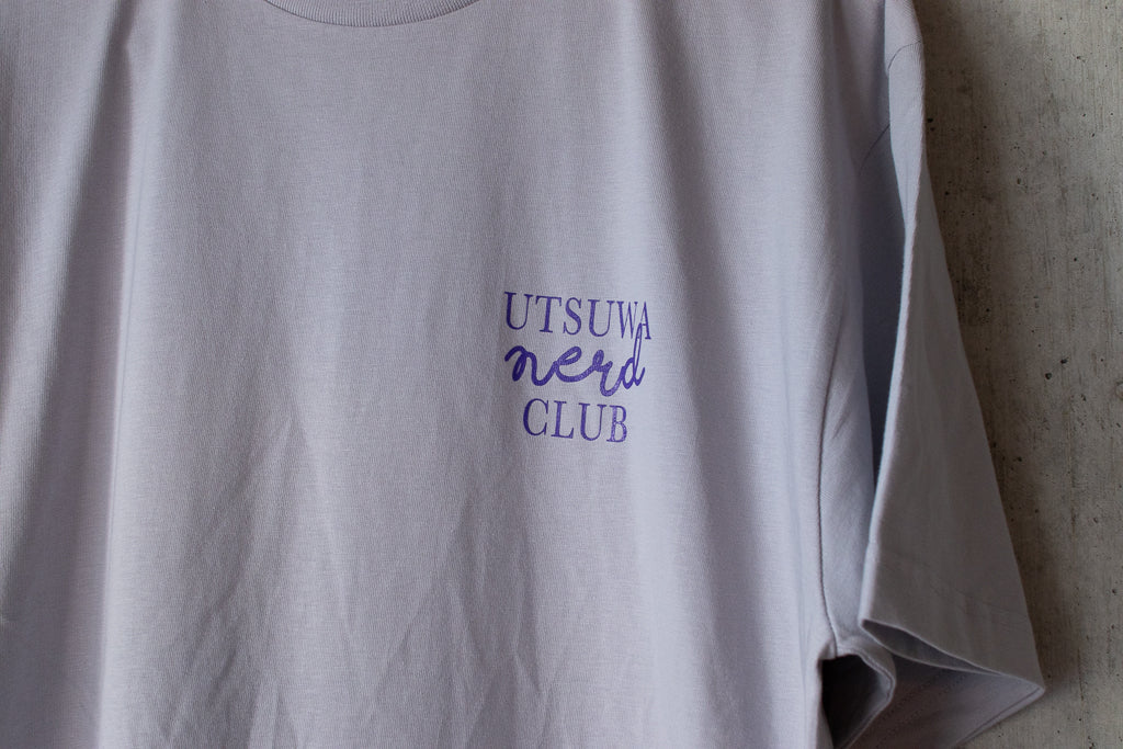 【送料込み】futou original "UTSUWA NERD CLUB" S/S Tシャツ フロストパープル スタンダード・セミワイドシルエット