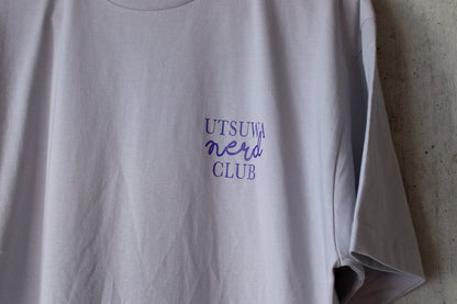 【送料込み】futou original "UTSUWA NERD CLUB" S/S Tシャツ フロストパープル スタンダード・セミワイドシルエット