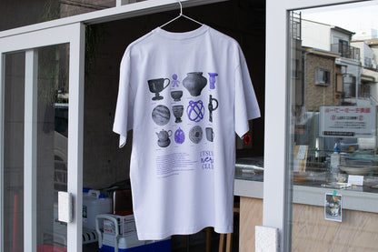 【送料込み】futou original "UTSUWA NERD CLUB" S/S Tシャツ フロストパープル スタンダード・セミワイドシルエット