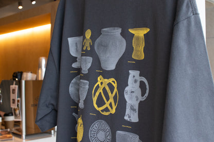 【送料込み】futou original "UTSUWA NERD CLUB" S/S Tee ワイドシルエット 白・スミクロ