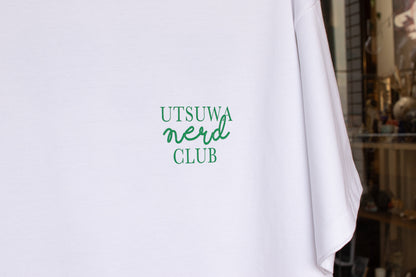 【送料込み】futou original "UTSUWA NERD CLUB" S/S Tee ワイドシルエット 白・スミクロ