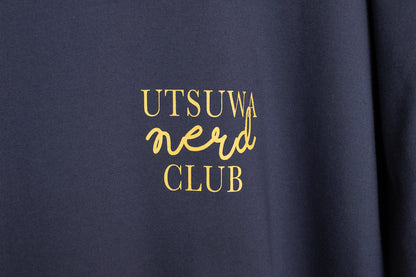 【送料込み】futou original "UTSUWA NERD CLUB" S/S Tee ワイドシルエット 白・スミクロ