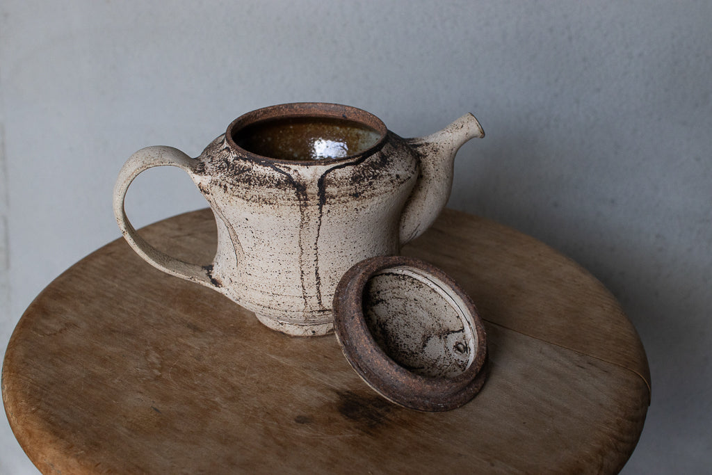 山元一真 / 錆白泥 ティーポット 急須 茶壺