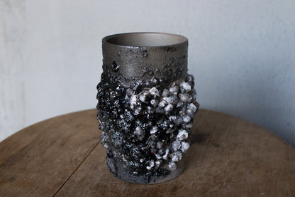 野中麟太郎 / stone cup small tanka 石のカップ 小 炭化