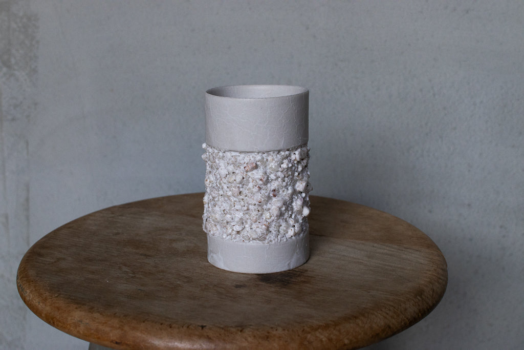 野中麟太郎 / stone cup small matte white 石のカップ 小 マットホワイト