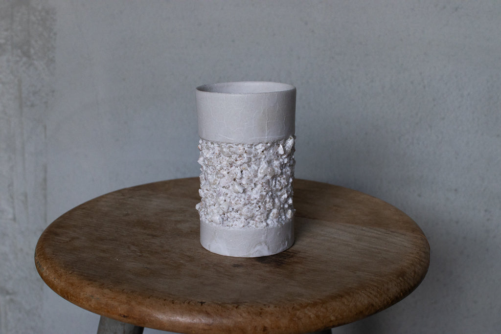 野中麟太郎 / stone cup small matte white 石のカップ 小 マットホワイト