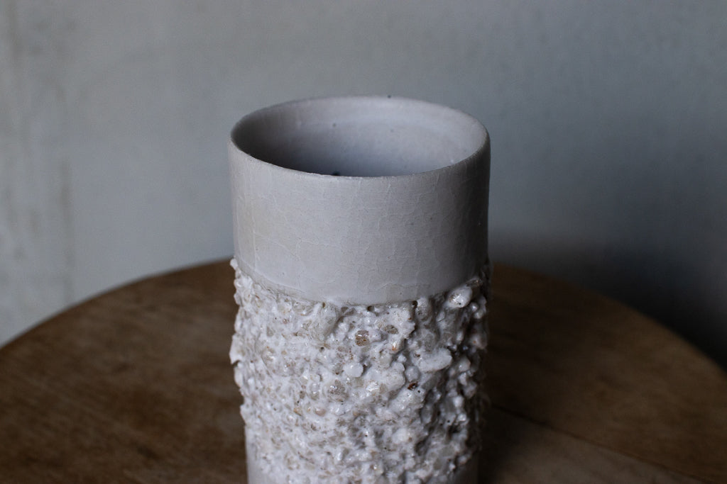 野中麟太郎 / stone cup small matte white 石のカップ 小 マットホワイト